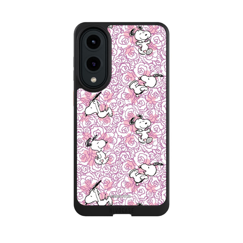 Galaxy S25 Edge NIVOcore Peanuts Pink Roses Pattern