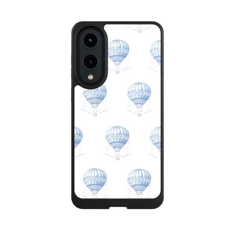 Galaxy S25 Edge NIVOcore Balloon Pattern Girl Toile de Jouy avec IA