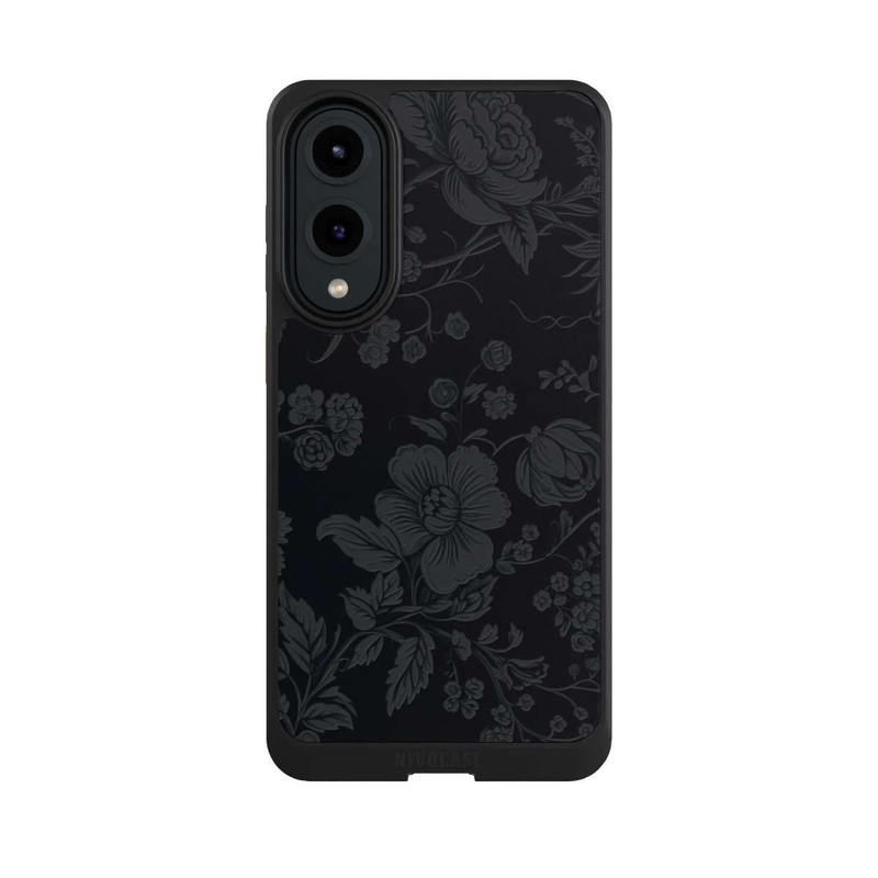 Galaxy S25 Edge NIVOcore Fleur Foncée Look Vintage