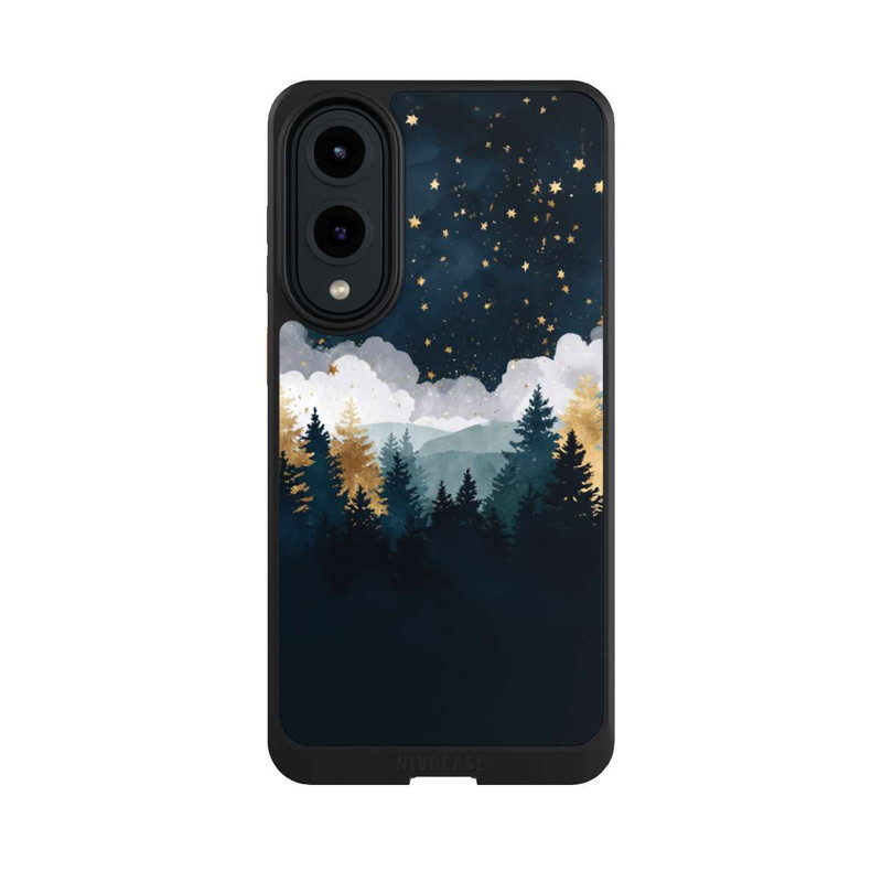 Galaxy S25 Edge NIVOcore Forêt Nocturne Indigo