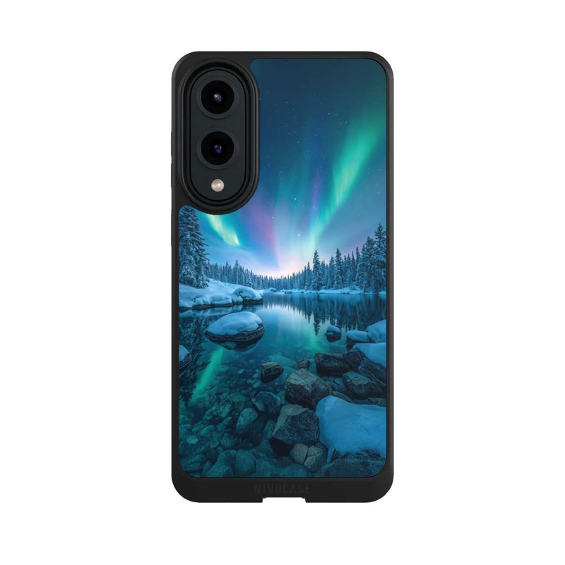 Galaxy S25 Edge NIVOcore Aurores boréales Briller avec IA