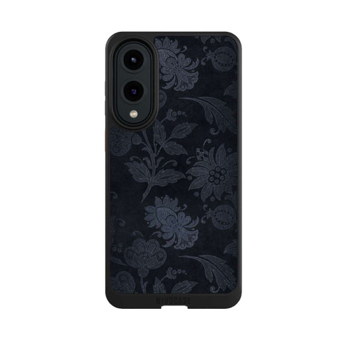 Samsung Galaxy S25 Edge NIVOcore  Silberne Blumen auf Samt