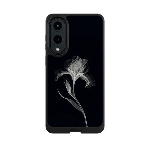 Samsung Galaxy S25 Edge NIVOcore Negativ Flower Grey on Black with AI