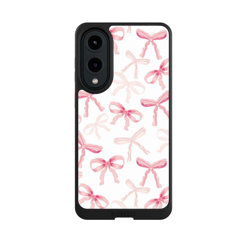 Galaxy S25 Edge NIVOcore Hell Rosa Schleifen Muster