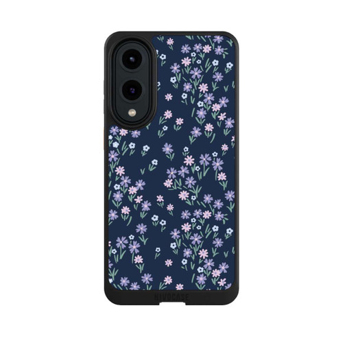 Samsung Galaxy S25 Edge NIVOcore Dark Blue Floral Theme