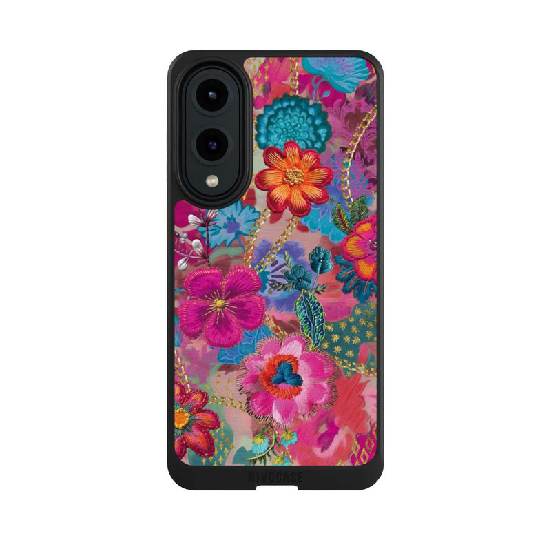 Galaxy S25 Edge NIVOcore Patchwork Blumen Mit KI
