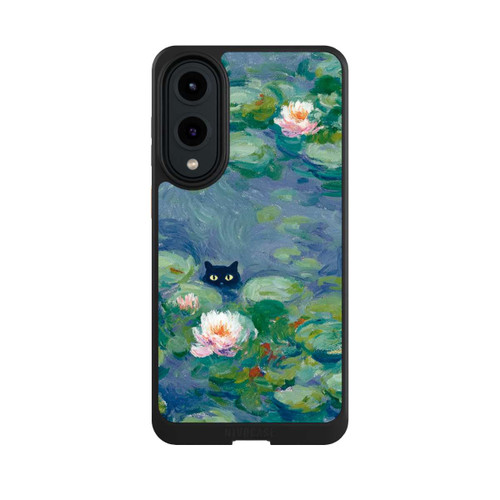 Samsung Galaxy S25 Edge NIVOcore Katze im Teich Monet Gemälde Impressionismus
