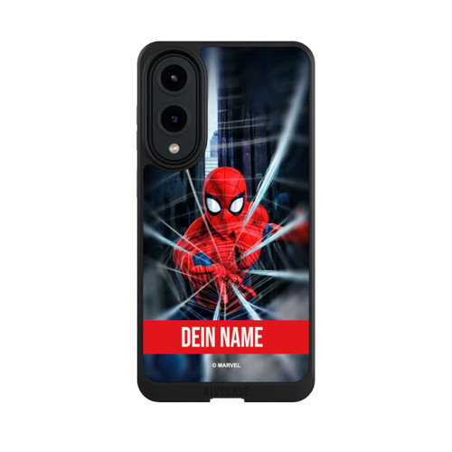 Samsung Galaxy S25 Edge NIVOcore Spiderman Webs in Action Personalisierbar