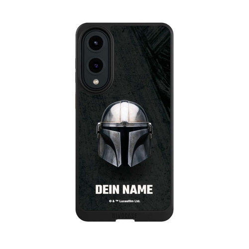 Samsung Galaxy S25 Edge NIVOcore Star Wars Mandalorian Black Helmet Personalisierbar