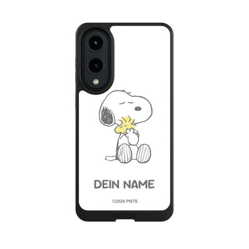 Samsung Galaxy S25 Edge NIVOcore Snoopy And Woodstock Cuddling Personalisierbar