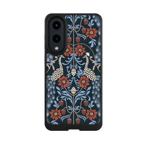 Samsung Galaxy S25 Edge NIVOcore Vintage Peacock Garden Arts and Crafts Floral Dark