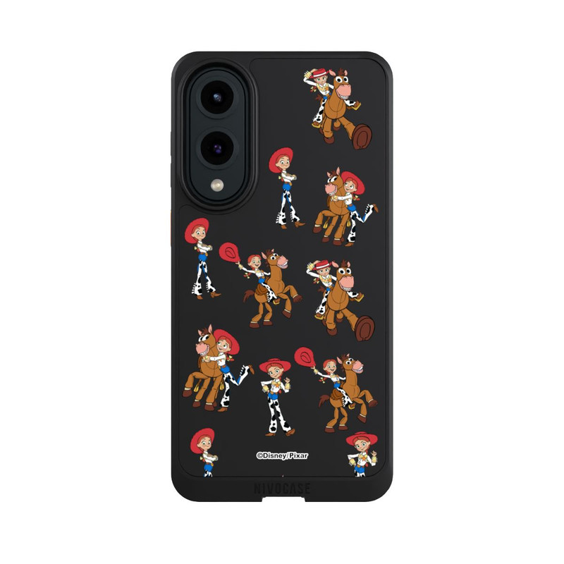 Galaxy S25 Edge NIVOcore Toy Story 5 Jessie Cowboy Pattern Transparent
