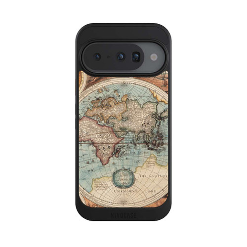 Google Pixel 10 NIVOcore Vintage Weltkarte