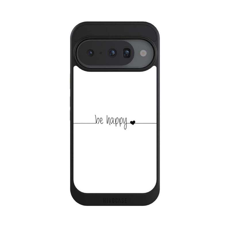 Pixel 10 NIVOcore Be Happy Weisser Hintergrund