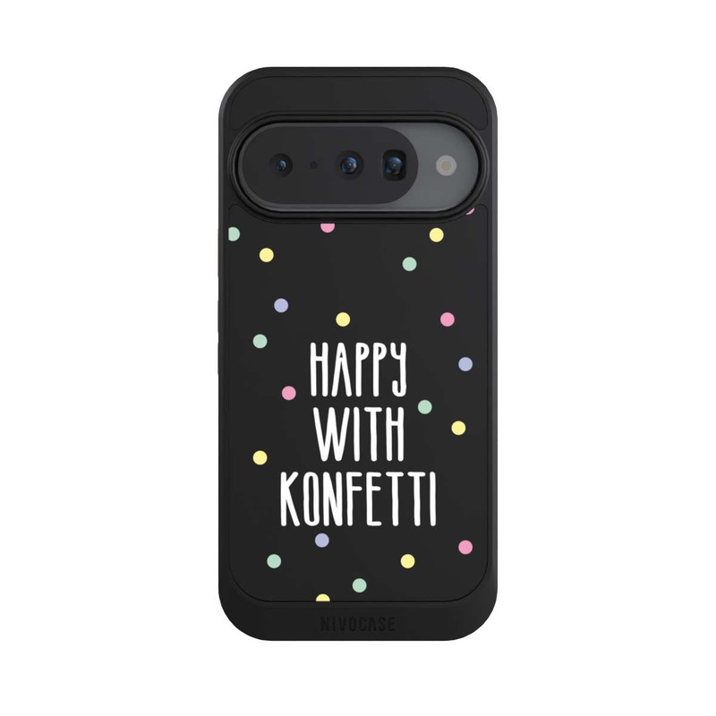 Pixel 10 NIVOcore Happy with Konfetti White ohne Hintergrund