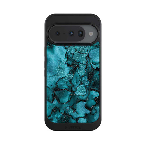 Google Pixel 10 NIVOcore  Blauer Glitzerlook