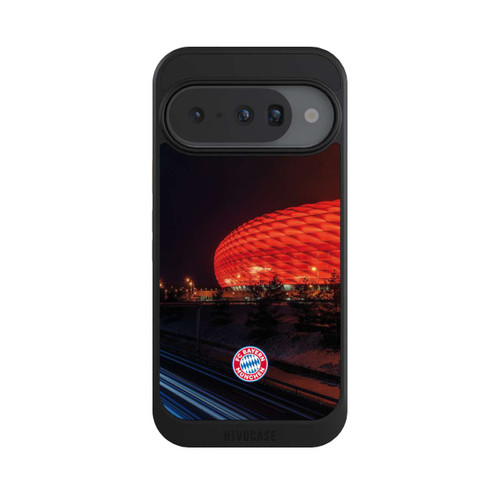 Google Pixel 10 NIVOcore Allianz Arena at night FCB