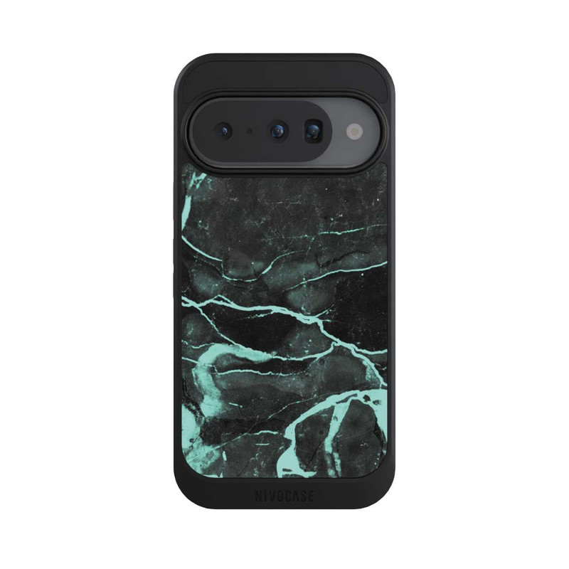 Pixel 10 NIVOcore Grauer und blauer Marmor