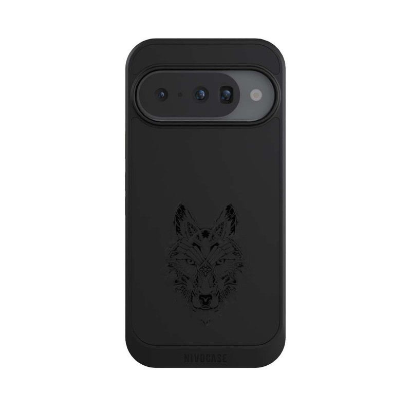 Pixel 10 NIVOcore Wolf Mandala ohne Hintergrund
