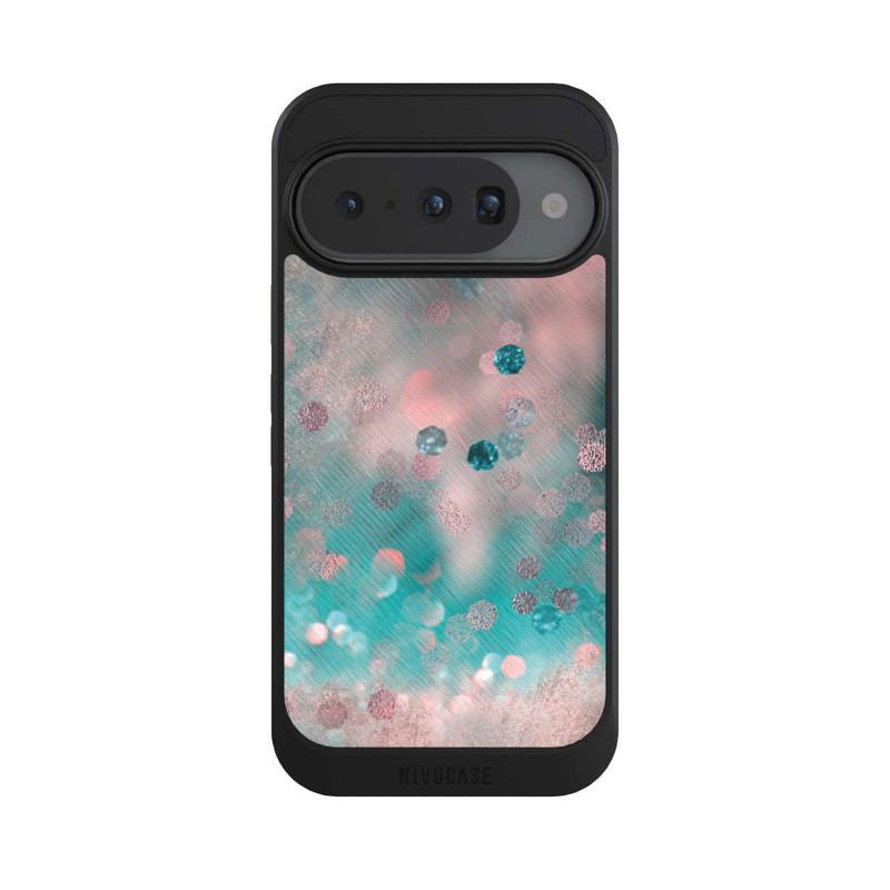 Pixel 10 NIVOcore Turquoise Glamour Glitter Look