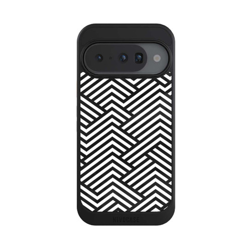 Google Pixel 10 NIVOcore Schwarz und Weiß ZigZag