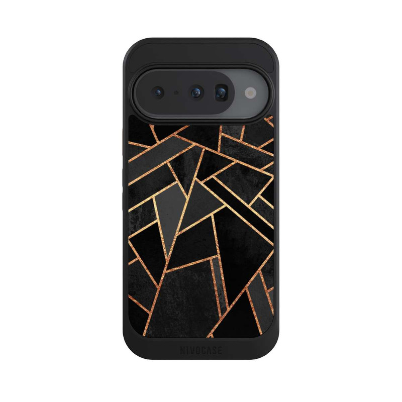 Pixel 10 NIVOcore Schwarze Nacht Gold Druck