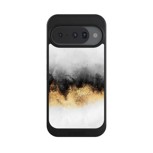 Google Pixel 10 NIVOcore Grauer Himmelstaub Golddruck