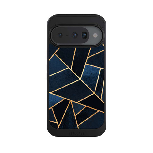 Google Pixel 10 NIVOcore Navy Stein Golddruck