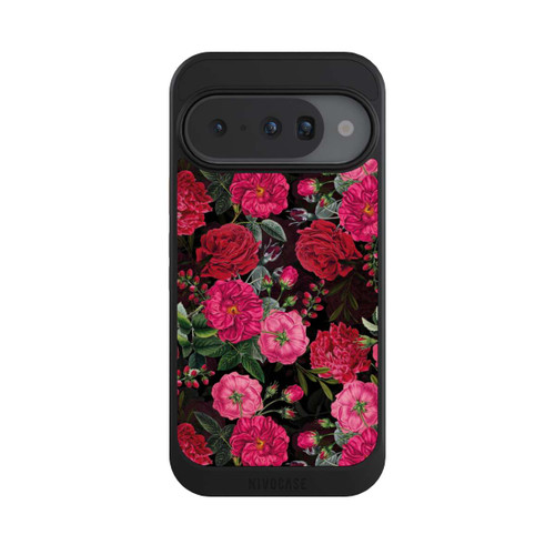 Google Pixel 10 NIVOcore Pink and Red Flowers