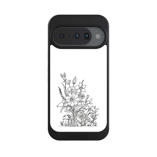 Google Pixel 10 NIVOcore Flowers Line Art