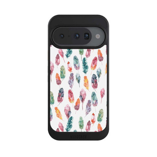 Google Pixel 10 NIVOcore Aquarellfedern Boho