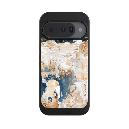 Google Pixel 10 NIVOcore Abstraktion Blau und Gold