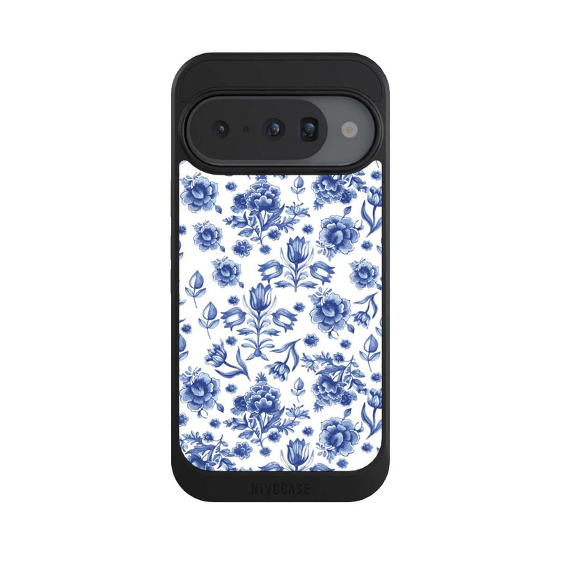 Pixel 10 NIVOcore Blaues Blumenmuster