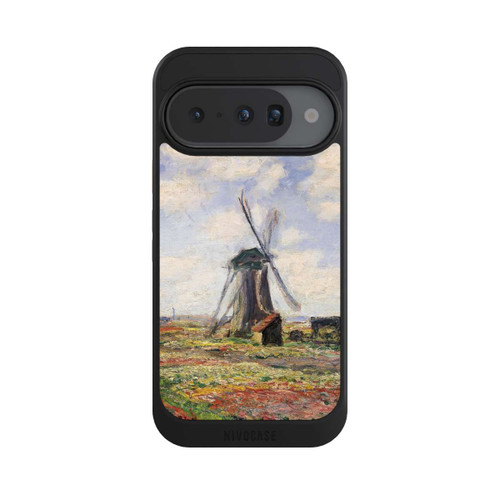 Google Pixel 10 NIVOcore Tulpenfelder mit der Rijnsburger Windmühle von Claude Monet