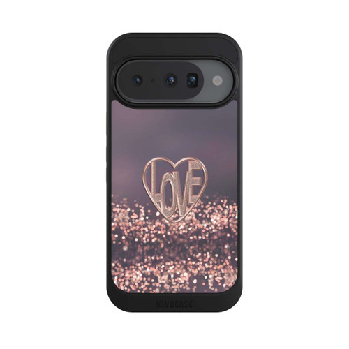 Google Pixel 10 NIVOcore Love Glitter Pink