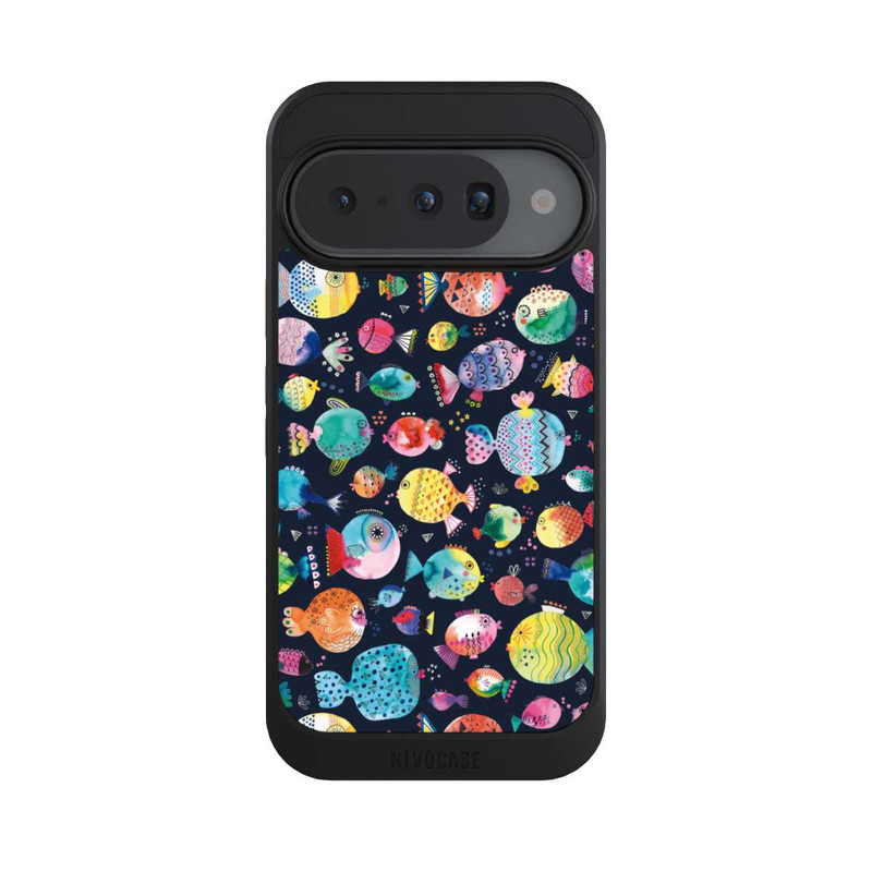 Pixel 10 NIVOcore Strandkugelfische Kinder Marineblau
