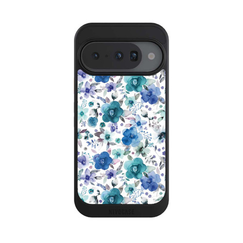 Google Pixel 10 NIVOcore Winterblumensträuße Blau