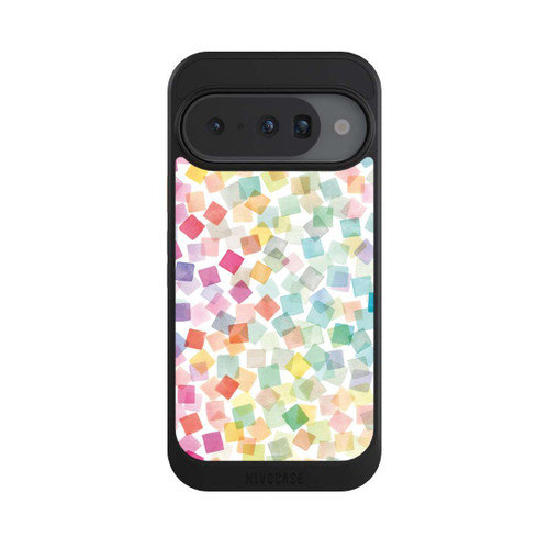 Google Pixel 10 NIVOcore Konfetti geometrische Plaids Regenbogen