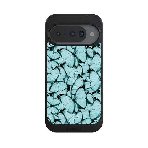 Google Pixel 10 NIVOcore Teal Schmetterlinge