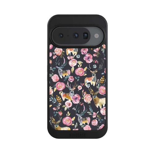 Google Pixel 10 NIVOcore Deers and flowers Anthracite