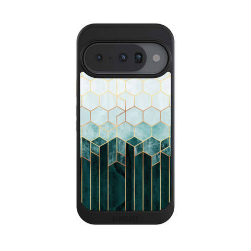 Google Pixel 10 NIVOcore Teal Hexagons