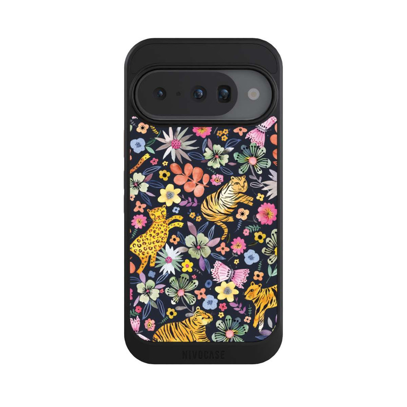 Pixel 10 NIVOcore Spring Tigers Flowers Black