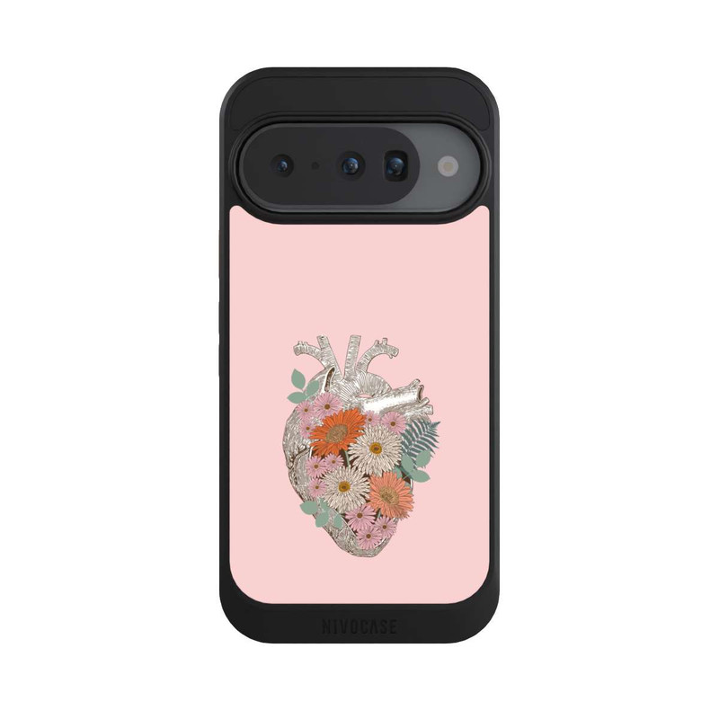 Pixel 10 NIVOcore Cœur Fleuri Vintage