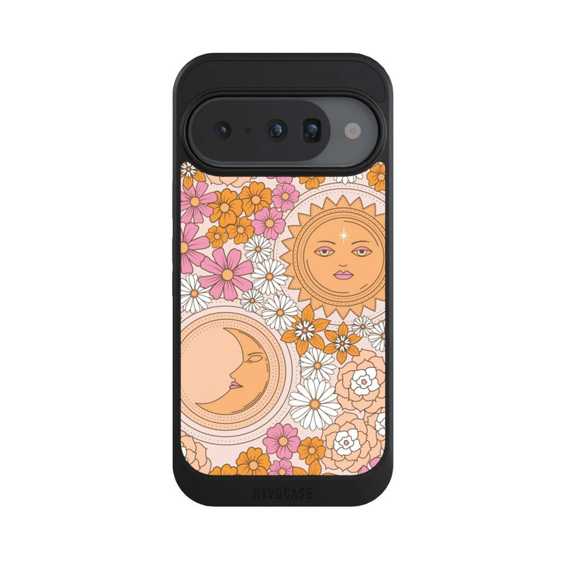 Pixel 10 NIVOcore Mond-Sonne-Blumen