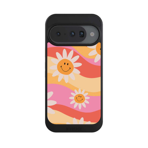 Google Pixel 10 NIVOcore Retro Smiles Orange Colorful