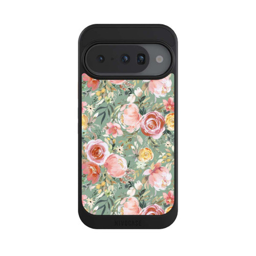 Google Pixel 10 NIVOcore Pastellfarbener Pfingstrosenstrauß