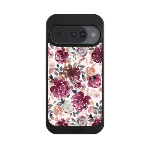 Google Pixel 10 NIVOcore Herbstpfingstrosen und Rosen in Rosa