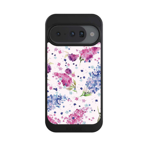 Google Pixel 10 NIVOcore Hortensien Lila und Rosa Blumen