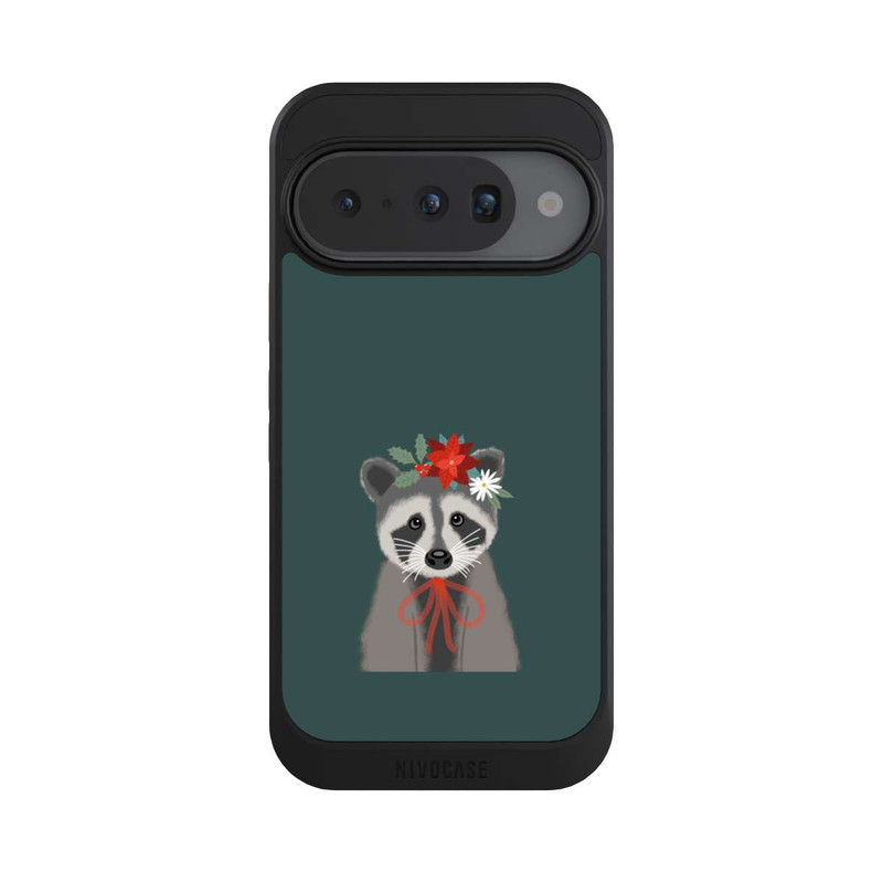 Pixel 10 NIVOcore weihnachtlicher Waschbär