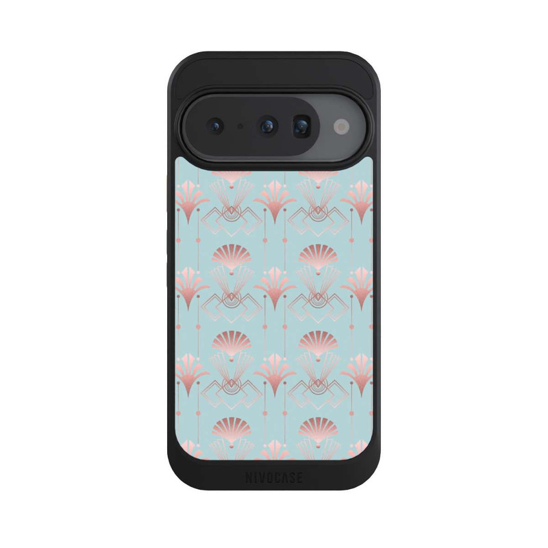 Pixel 10 NIVOcore Art Deco Rose Gold Elegance Blue